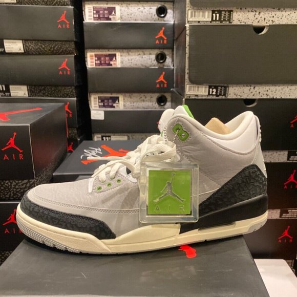 Jordan 3 Retro Chlorophyll 2018 - Picture 1 of 4